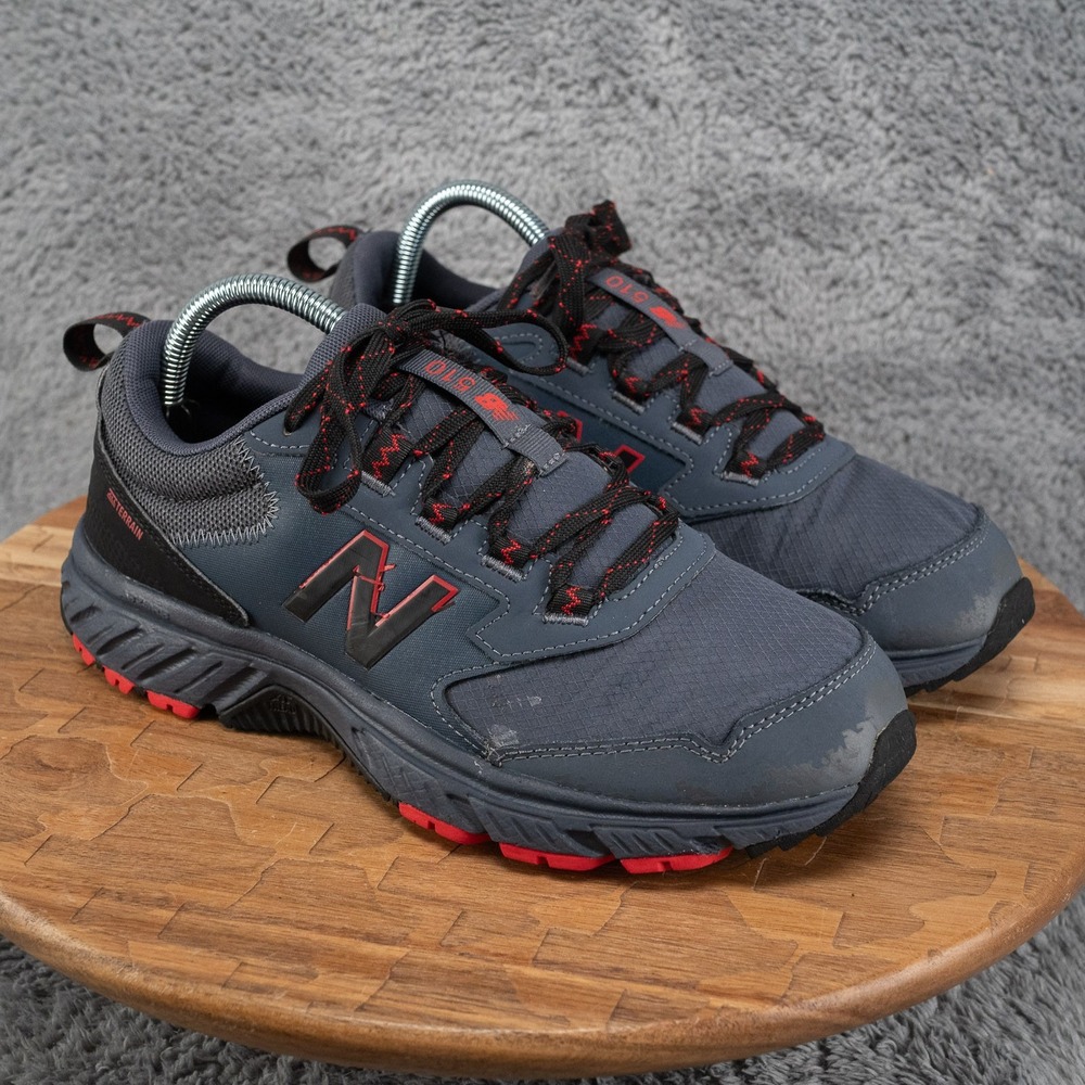 New Balance 510 v5 All Terrain Trail Running Shoes Dark Gray Red Size US 7.5 D